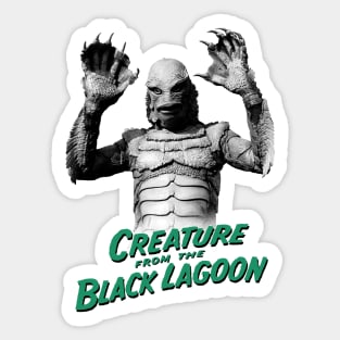 Creature from the Black lagoon Gill-man w/text Sticker